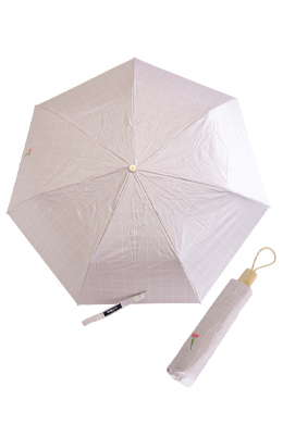 A2532 체크 코팅 우산겸용 3단양산(5color)